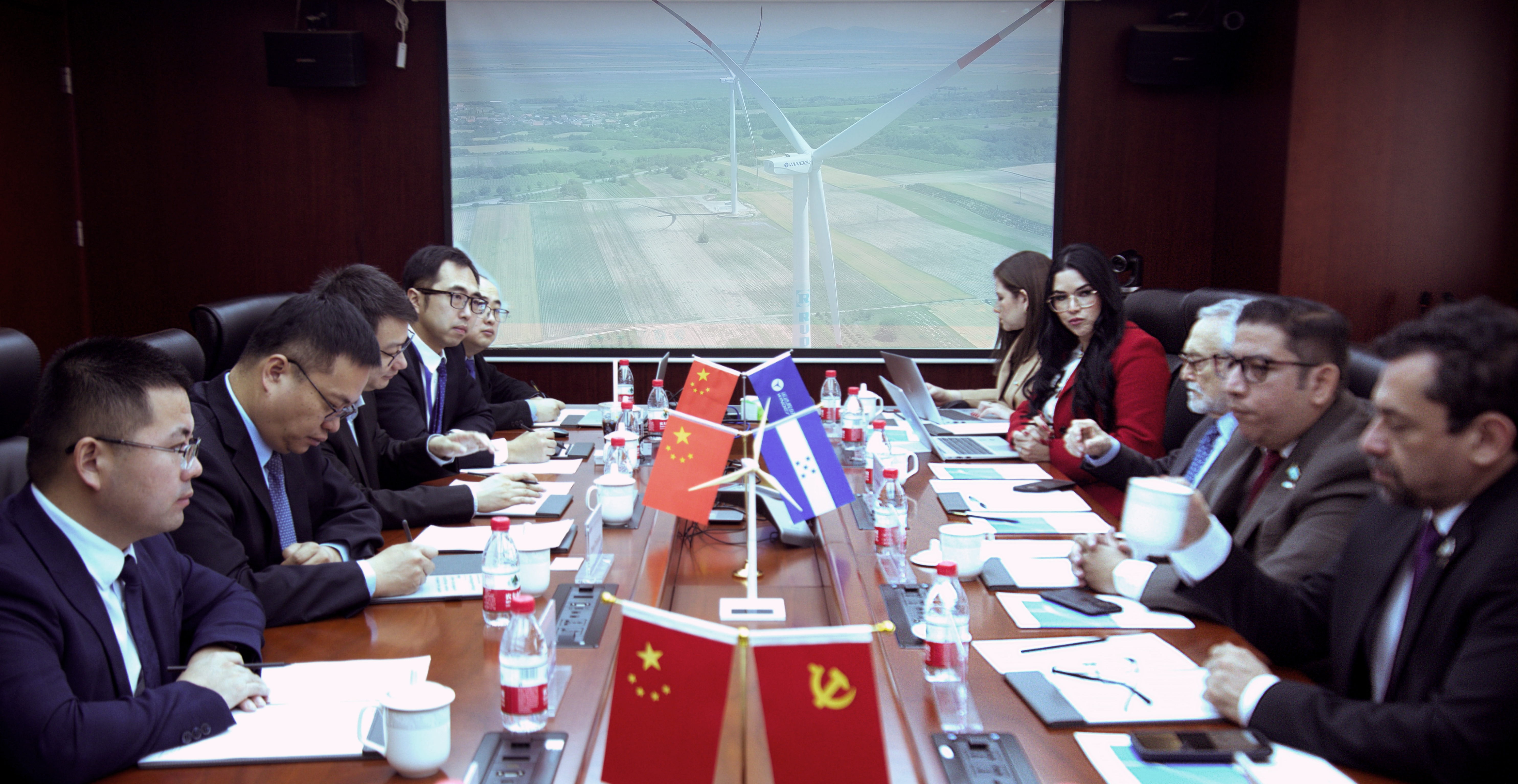 洪都拉斯能源部部長及駐華大使一行到運達股份考察